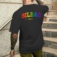 Bilbao Deporte Lgbtqai Souvenir Paísasco Camiseta Hombre Estampado Espalda Regalos para él
