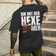 Bin Mit Der Hexe Hier T-Shirt mit Rückendruck Geschenke für Ihn