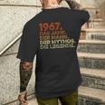 Birthday intage 1967 Man Myth Legend T-Shirt mit Rückendruck Geschenke für Ihn