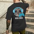 Bissi Zocki X Sad Hamster Meme Gaming Gamer Gamer T-Shirt mit Rückendruck Geschenke für Ihn