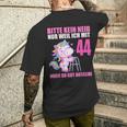 Bitte Kein Eneid Gut Aussehe 44 Jahre Unicorn 44Th Birthday T-Shirt mit Rückendruck Geschenke für Ihn