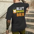 Blut Gruppe T-Shirt mit Rückendruck Geschenke für Ihn