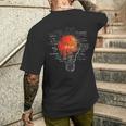 Bombilla Texto Arte Dibujo Gráfico Motivo Camiseta Hombre Estampado Espalda Regalos para él