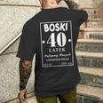 Boski 40 Latek Polska Koszulka Urodzinowa 40 Urodziny 40 Lat T-Shirt mit Rückendruck Geschenke für Ihn