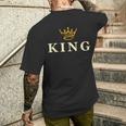 Boys World King Graphic I'm A King T-shirt da uomo con stampa posteriore Regalos para él