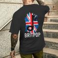 Britpop Music Lover Indie Pop Music De Los Años 90 Camiseta Hombre Estampado Espalda Regalos para él