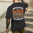 Bruder Für Mich Geln Die Regeln Nicht Kleiner Bruder German Lang T-Shirt mit Rückendruck Geschenke für Ihn