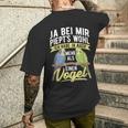 Budgie Ja Bei Mir Piept's Bird T-Shirt mit Rückendruck Geschenke für Ihn