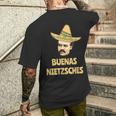 Buenas Nietschez Nietzsche Philosophy T-Shirt mit Rückendruck Geschenke für Ihn