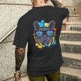 Bulldog Francese Dj Con Occhiali Da Sole T-shirt da uomo con stampa posteriore Regalos para él