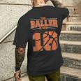 Buon Compleanno 18 Anni Basket Ragazzi Diciottesimo 2003 T-shirt da uomo con stampa posteriore Regalos para él
