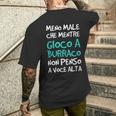Burraco Regalo Divertente Giocatore Di Carte T-shirt da uomo con stampa posteriore Regalos para él