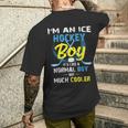 Camicie Divertenti Da Hockey Per Bambini Ragazzo Normale Ma Maglietta Molto Più Fresca T-shirt da uomo con stampa posteriore Regalos para él