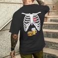 Camisa De Anuncio De Embarazo Para Papá Divertido Esqueleto Embarazada Camiseta Hombre Estampado Espalda Regalos para él