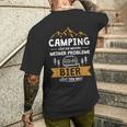 Camping Solves Die Meisten Meiner Probleme Bier Solves Den Rest T-Shirt mit Rückendruck Geschenke für Ihn