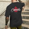 Canada Maple Leaf T-Shirt mit Rückendruck Geschenke für Ihn