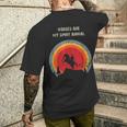 I Cavalli Sono Il Mio Animale Spirito Citazione Di Cavalli Per Gli Amanti Dei Cavalli T-shirt da uomo con stampa posteriore Regalos para él