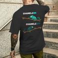 Chameleon Chameleoff Chameleon Slogan T-Shirt mit Rückendruck Geschenke für Ihn