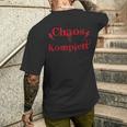 Chaos Kompletterpiss Dich T-Shirt mit Rückendruck Geschenke für Ihn