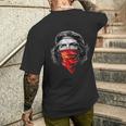 Che Guevara W Soviet Hammer And Sickle Red Bandana T-Shirt mit Rückendruck Geschenke für Ihn