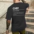 Chef Chef Definition Regalo De Chef Chef Chef Camiseta Hombre Estampado Espalda Regalos para él