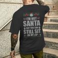 Christmas Santa Lap Ugly Christmas Sweater Men's T-shirt Back Print Gifts for Him