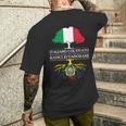Coltivato Italiano Con Radici Ecuadoriane Ecuador T-shirt da uomo con stampa posteriore Regalos para él