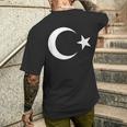 Con Bandiera Turca Turchia Ankara Turk Bayragi Al Bayrak T-shirt da uomo con stampa posteriore Regalos para él