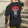 Cool Skull Bollenhut Forest Skull T-Shirt mit Rückendruck Geschenke für Ihn