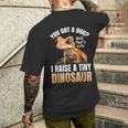 Crested Gecko Rettile I Raise A Tiny Dinosaurs T-shirt da uomo con stampa posteriore Regalos para él