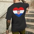 Croatia Flag Croatia Children's Croatia Hrvatska T-Shirt mit Rückendruck Geschenke für Ihn