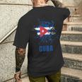 Cuba Retrointage Acquerelli Sport Bandiera Cuba Souvenir T-shirt da uomo con stampa posteriore Regalos para él