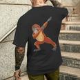 Dabbing Orang Utan Für Affenliebhaber T-Shirt mit Rückendruck Geschenke für Ihn