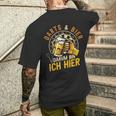 Darts Und Bier Darum Bin Ich Hier Dartspieler Dart T-Shirt mit Rückendruck Geschenke für Ihn