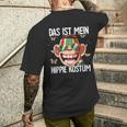 Das Ist Mein Hippie Costume 60S 70S Costume T-Shirt mit Rückendruck Geschenke für Ihn