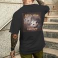 Das Leben Ist Suppe Ich Bin Gabel Opossum T-Shirt mit Rückendruck Geschenke für Ihn