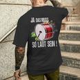 Das Muss So Laut Sein-Drummer Percussion T-Shirt mit Rückendruck Geschenke für Ihn