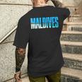 Delle Maldive Souvenir Per Coppia O Famigliaacanze Estive T-shirt da uomo con stampa posteriore Regalos para él