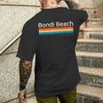 Retrò Di Bondi Beach Australia T-shirt da uomo con stampa posteriore Regalos para él