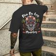 Dia De Los Muertos Camicia Da Uomo Donna Day Of The Dead T-shirt da uomo con stampa posteriore Regalos para él