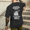 Die Stimmen In Meinem Kopf Sagen Mir Ich Brauche Mehr Mehr Mehr German T-Shirt mit Rückendruck Geschenke für Ihn