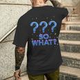 Divertente Con Punto Interrogativo Realistico Carinoernice Colorata T-shirt da uomo con stampa posteriore Regalos para él
