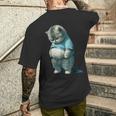 Divertente Gatto Grasso Gattino Artistico Proprietario Di Gatti Regalo Amante Degli Animali Domestici T-shirt da uomo con stampa posteriore Regalos para él