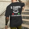 Divertente Il Campo Mi Chiama E Io Devo Andare T-shirt da uomo con stampa posteriore Regalos para él