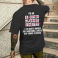 Divertente Ingegnere Definizione Dicendo Che Aggiusto Ciò Che È Rotto Sarcasmo T-shirt da uomo con stampa posteriore Regalos para él