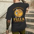 Divertente Pizzaiolo Maestro Della Pizza T-shirt da uomo con stampa posteriore Regalos para él