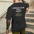 Divertente Scout T-shirt da uomo con stampa posteriore Regalos para él
