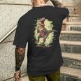 Divertido Jugador De FútbolRex Para Los Amantes De Los Dinosaurios Camiseta Hombre Estampado Espalda Regalos para él