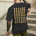 Divertidos Emoticonos Felices Con Caras De Sonrisas Del Teclado Camiseta Hombre Estampado Espalda Regalos para él