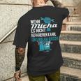 Diy Wenn Micha Es Nicht Reparieren Kann T-Shirt mit Rückendruck Geschenke für Ihn